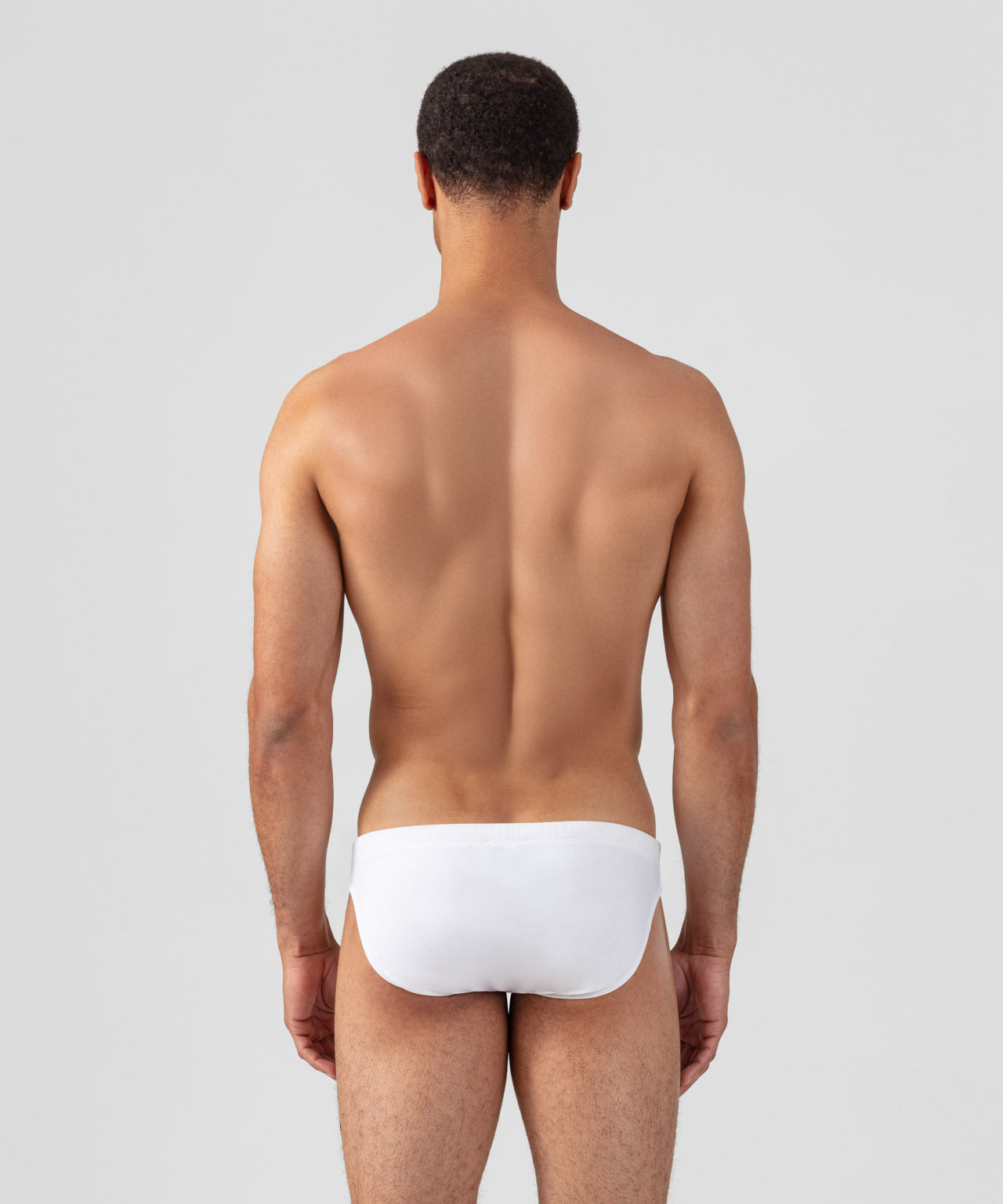 Slim Swim Briefs: White