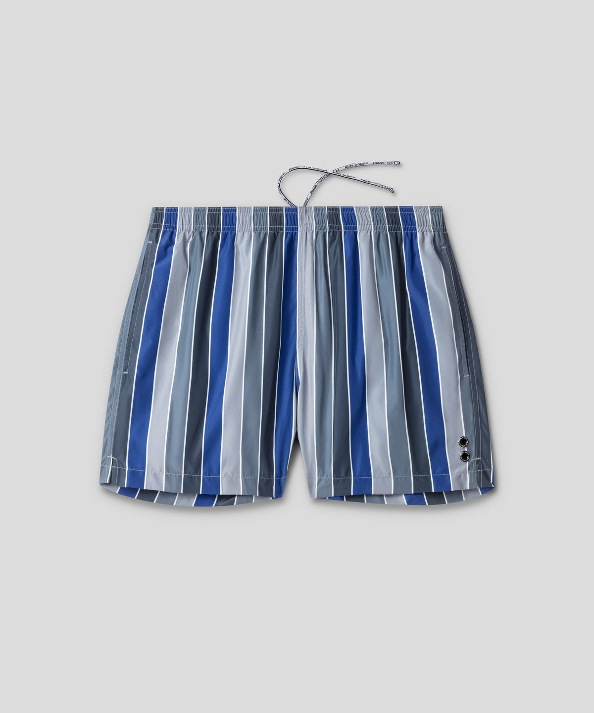 Swim Shorts w. Multico Stripes: Fjord Blue