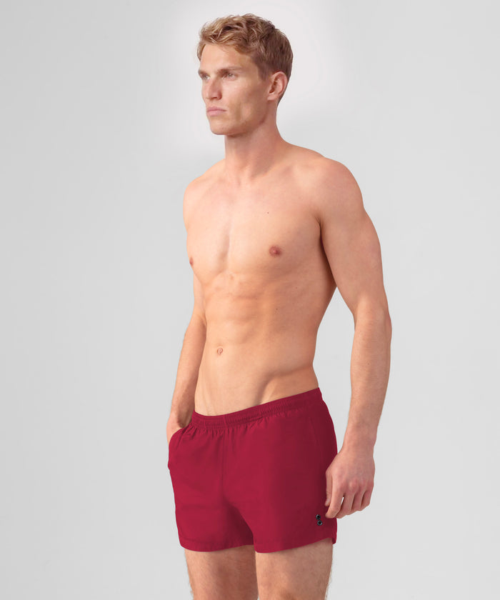 Swim Shorts: Burnt Red