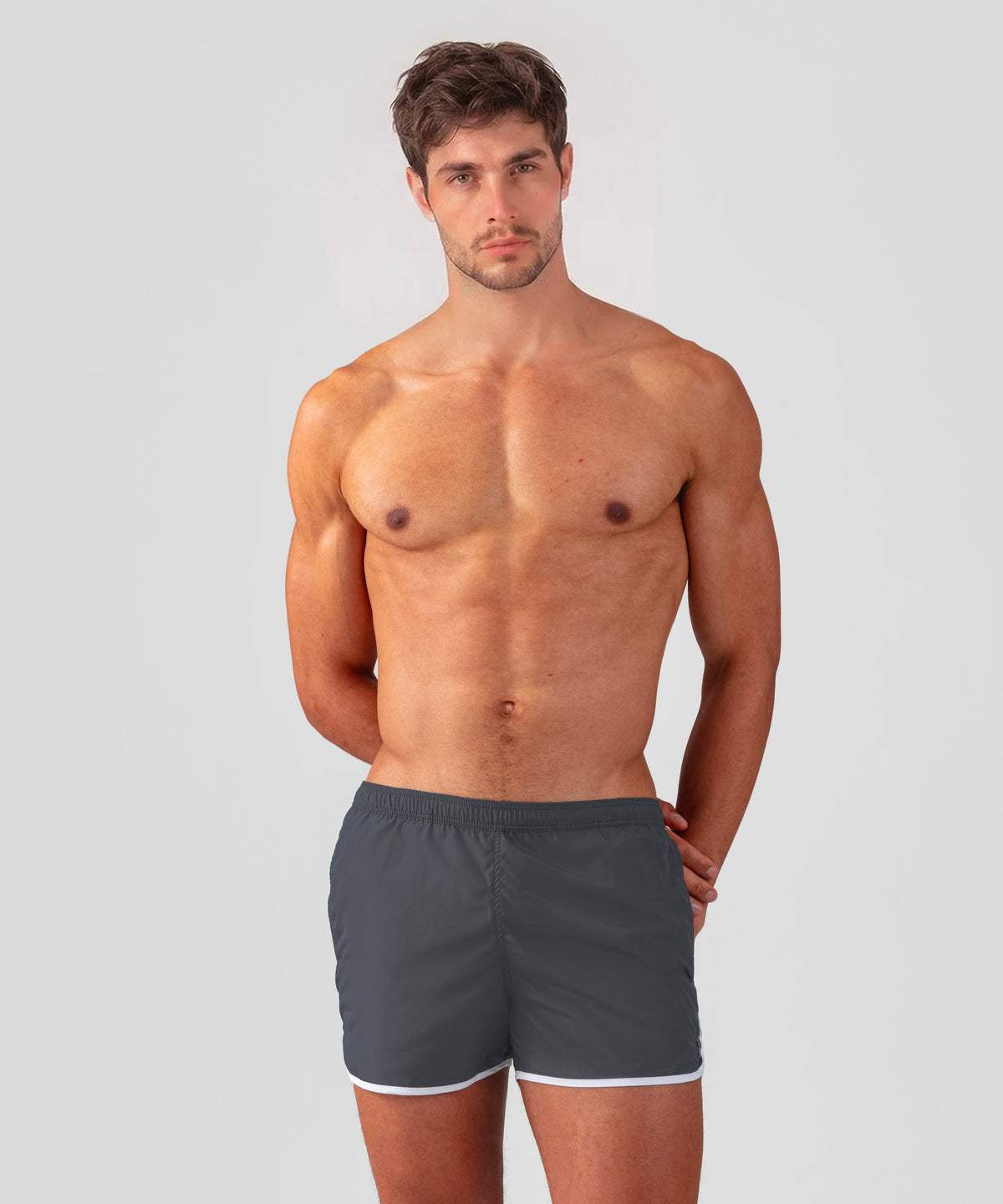 Marathon Swim Shorts: Lava Grey