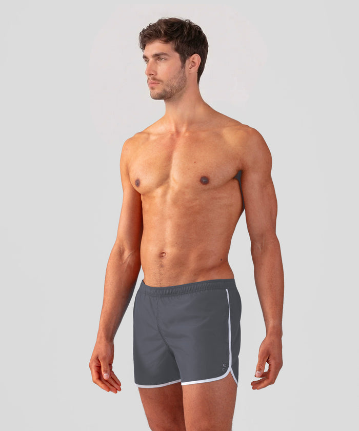 Marathon Swim Shorts: Lava Grey