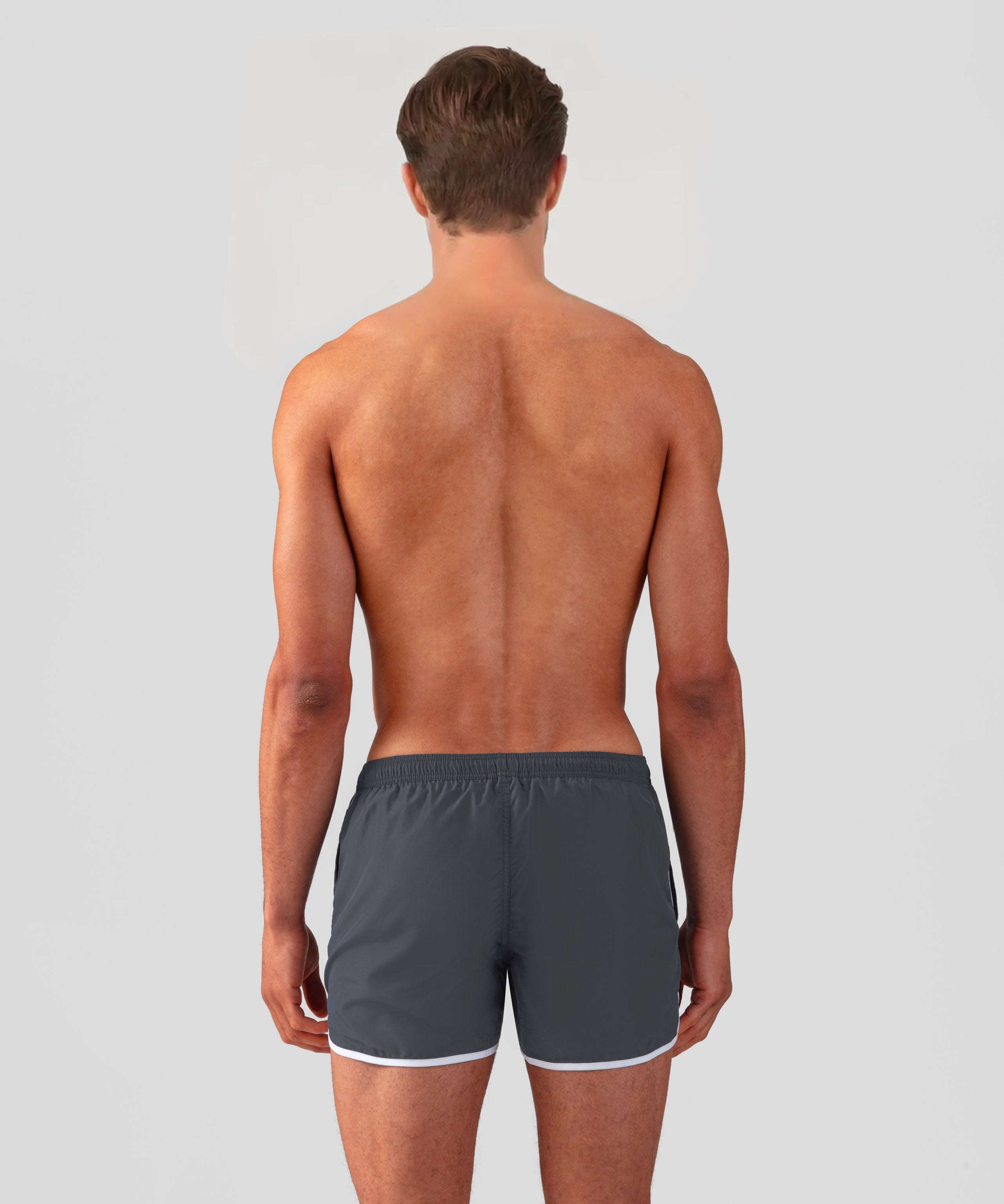Marathon Swim Shorts: Lava Grey