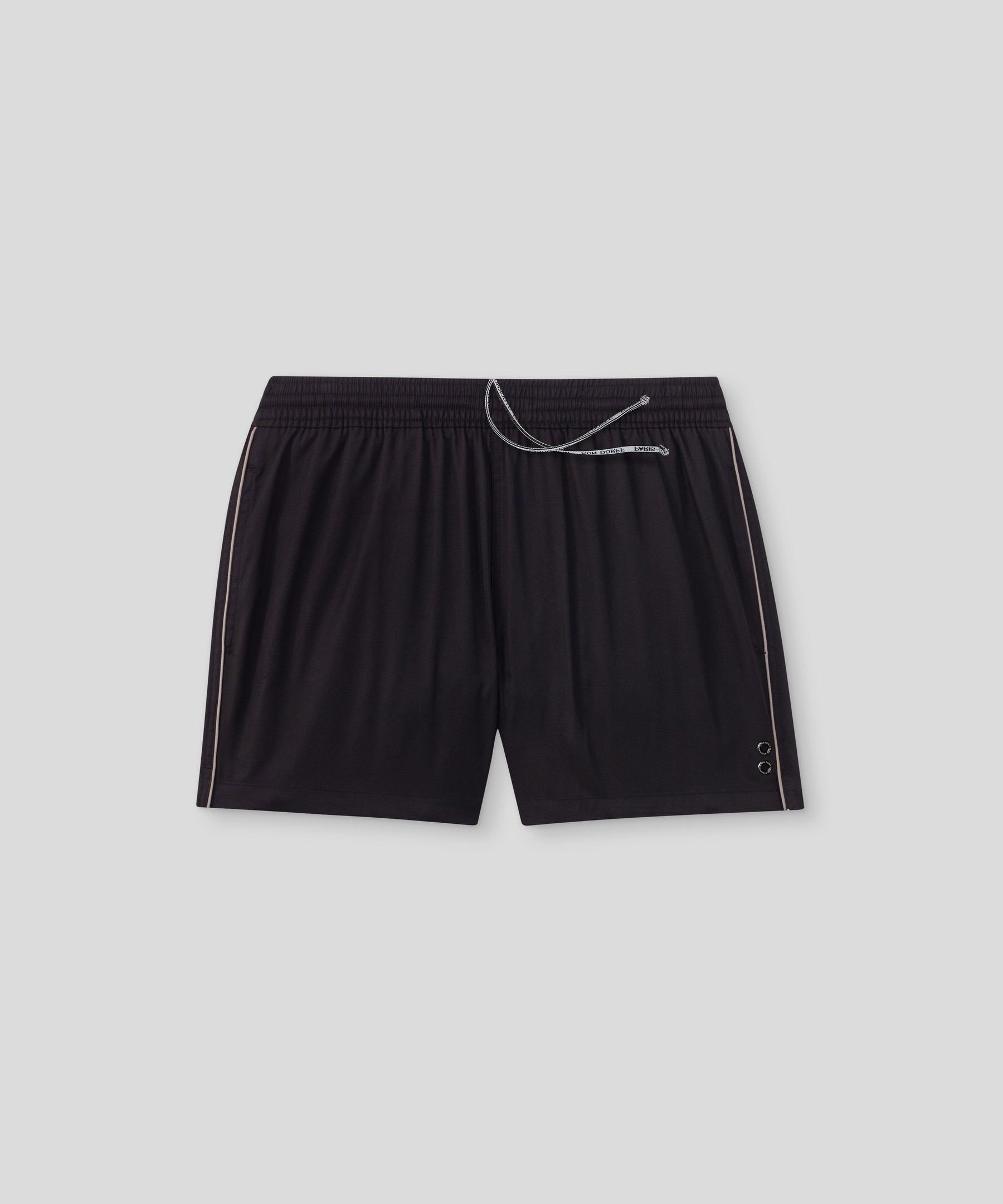 RD Exerciser Shorts w. Piping: Black