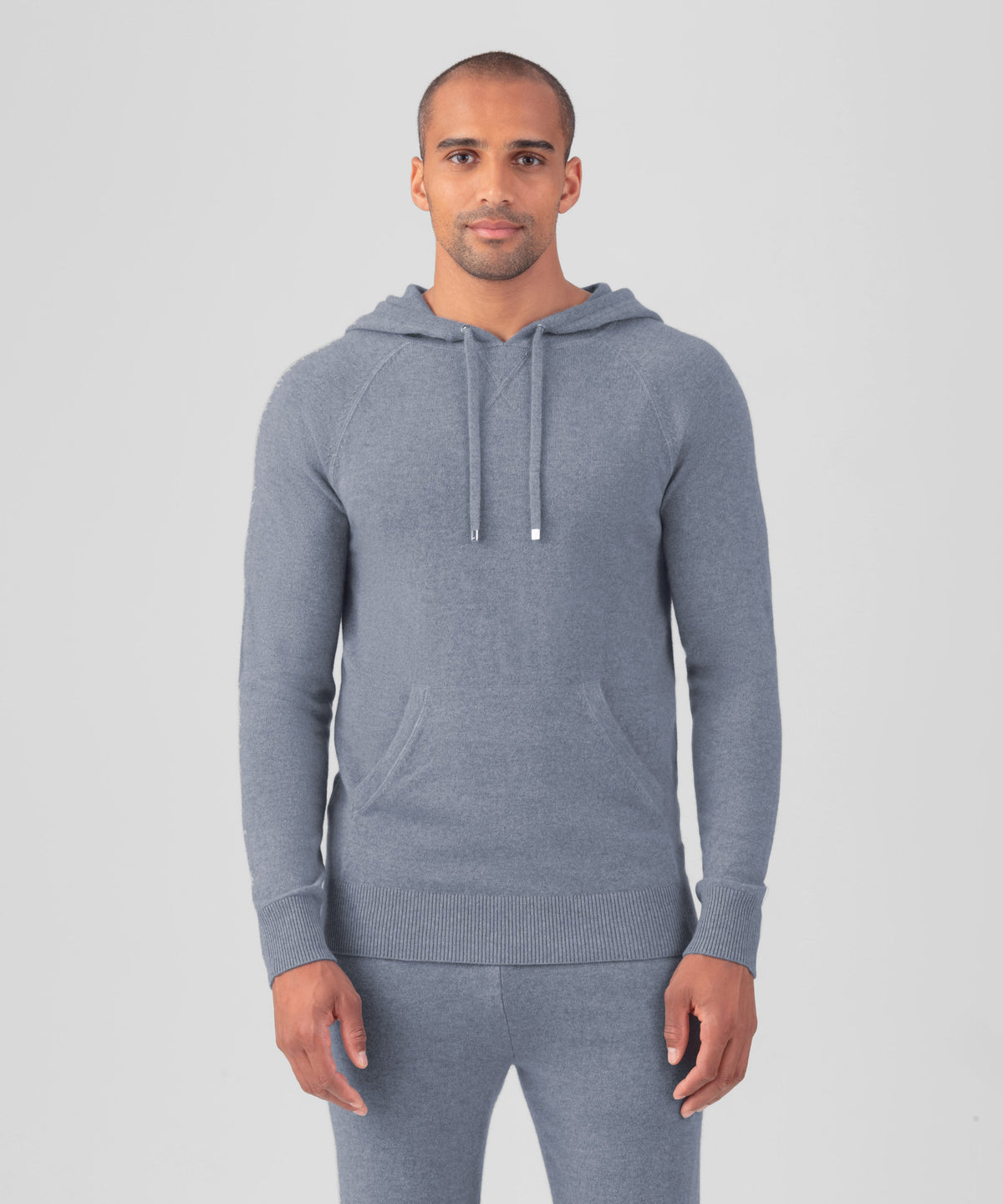 Cashmere Hoodie: Glacial Blue