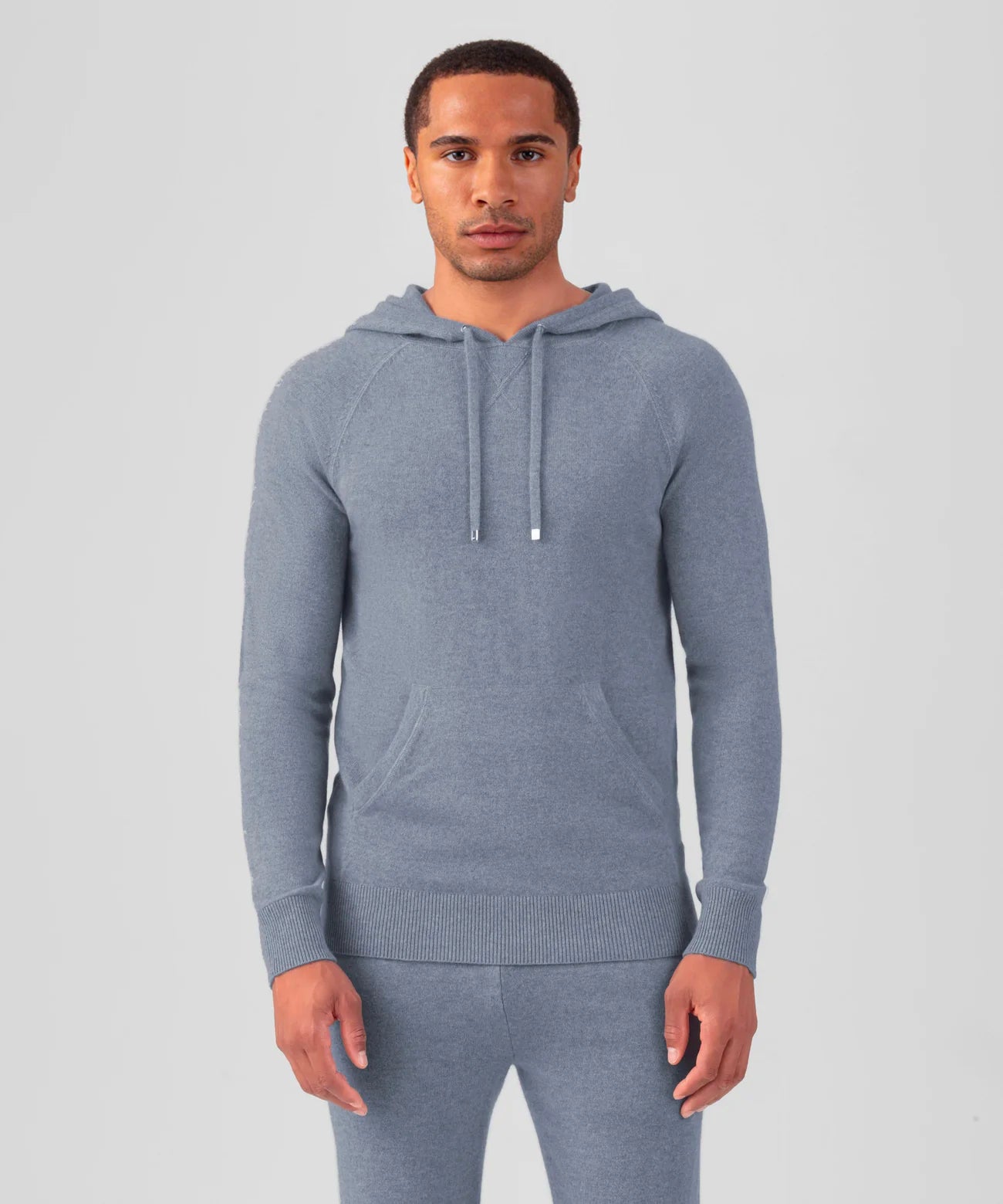 Cashmere Hoodie: Glacial Blue