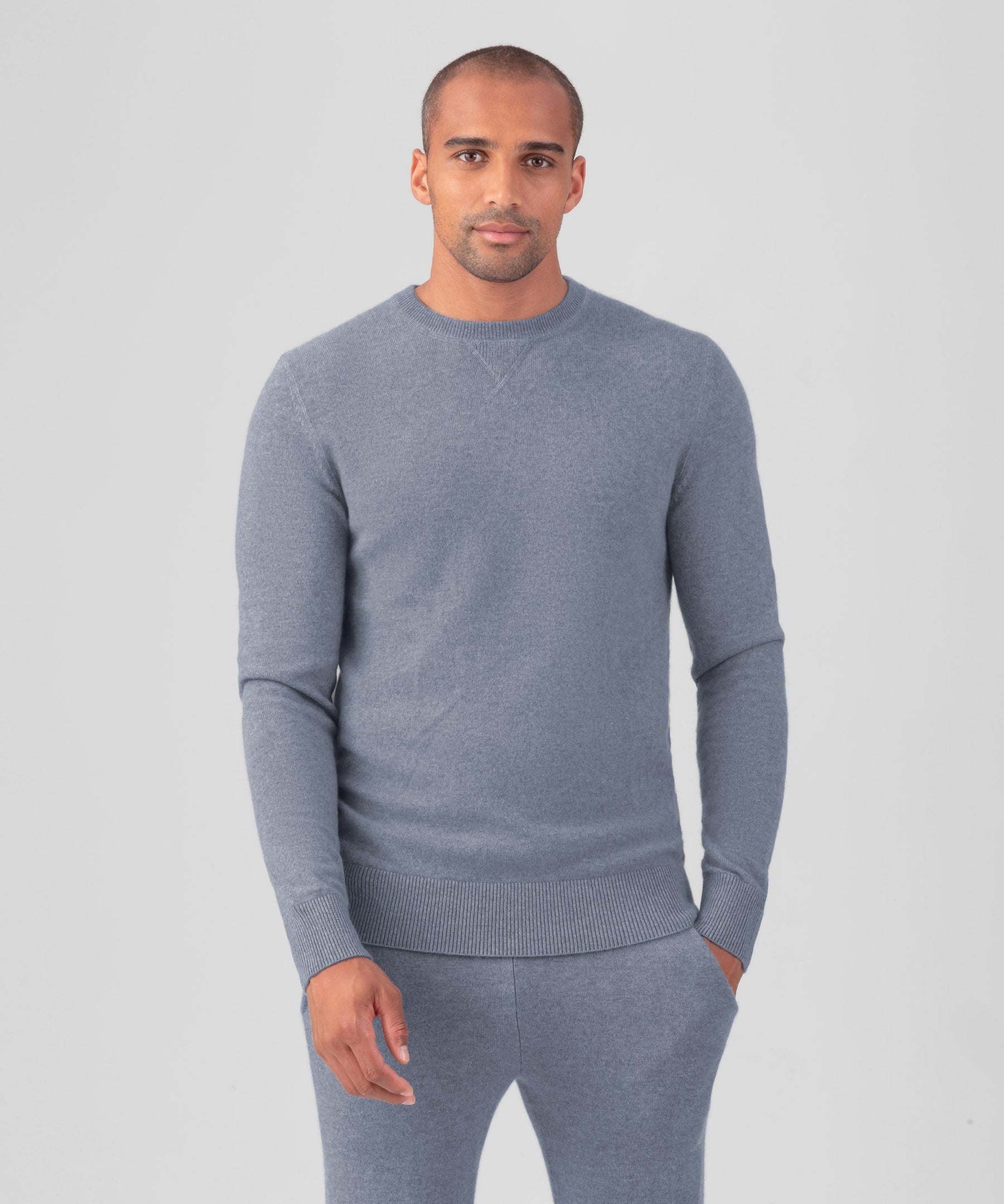 Cashmere Sweater: Glacial Blue