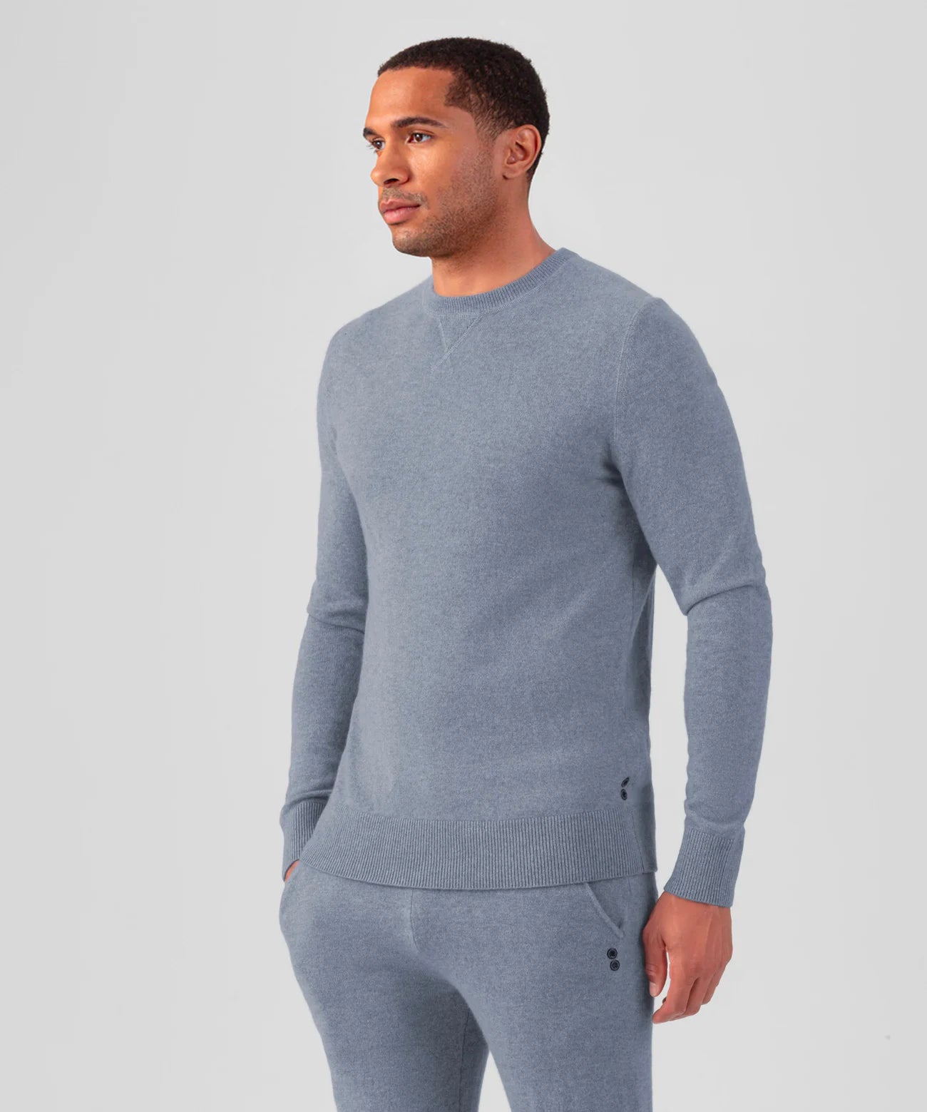 Cashmere Sweater: Glacial Blue
