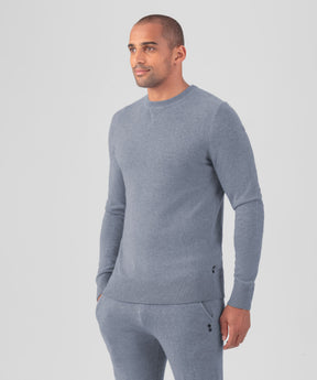 Cashmere Sweater: Glacial Blue