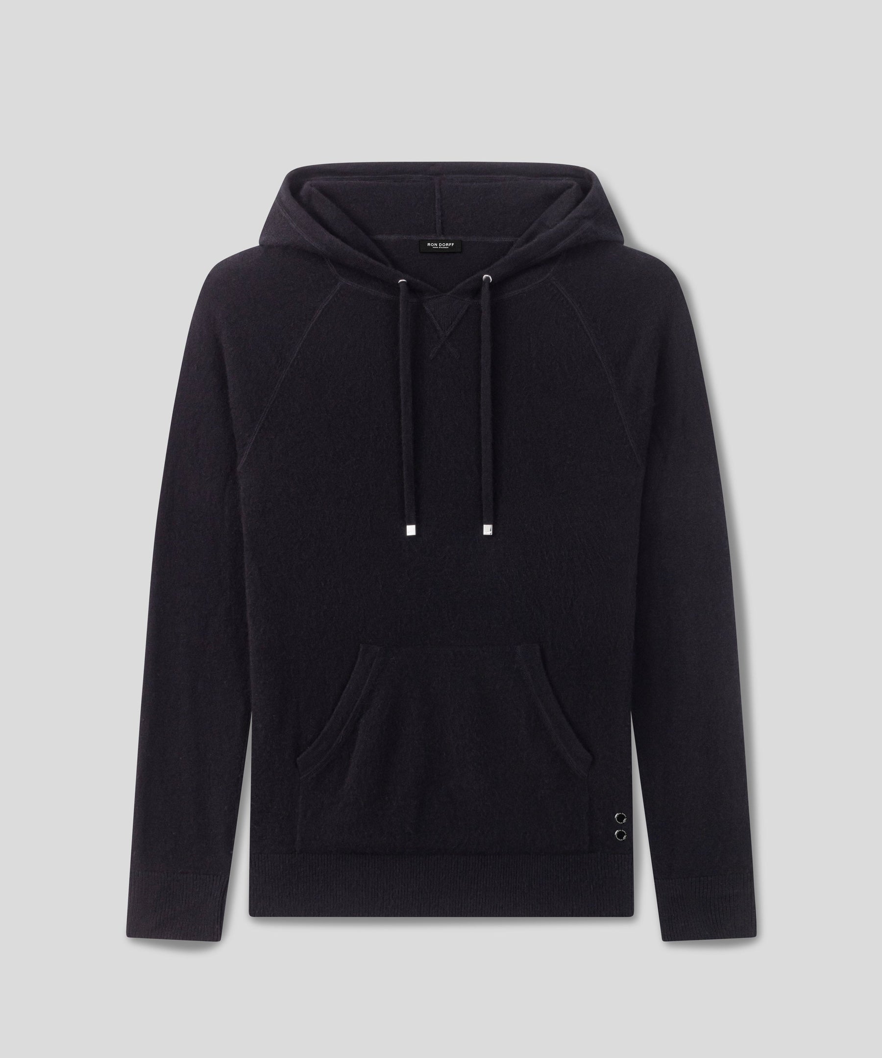 Cashmere hoodie black hotsell