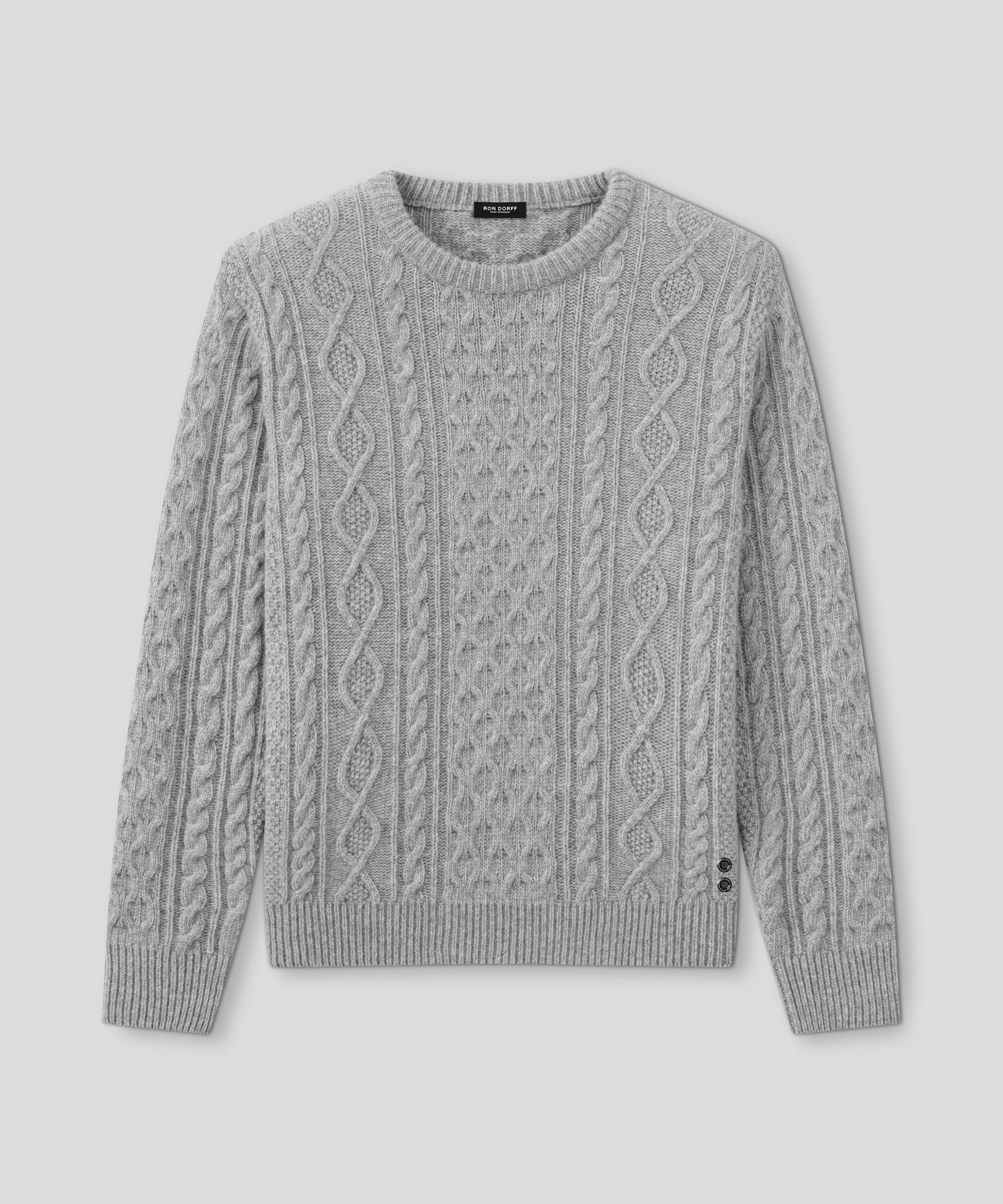 Wool Cashmere Telemark Sweater: Grey Melange