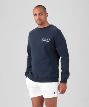 Organic Cotton Sweatshirt "DAD": Navy