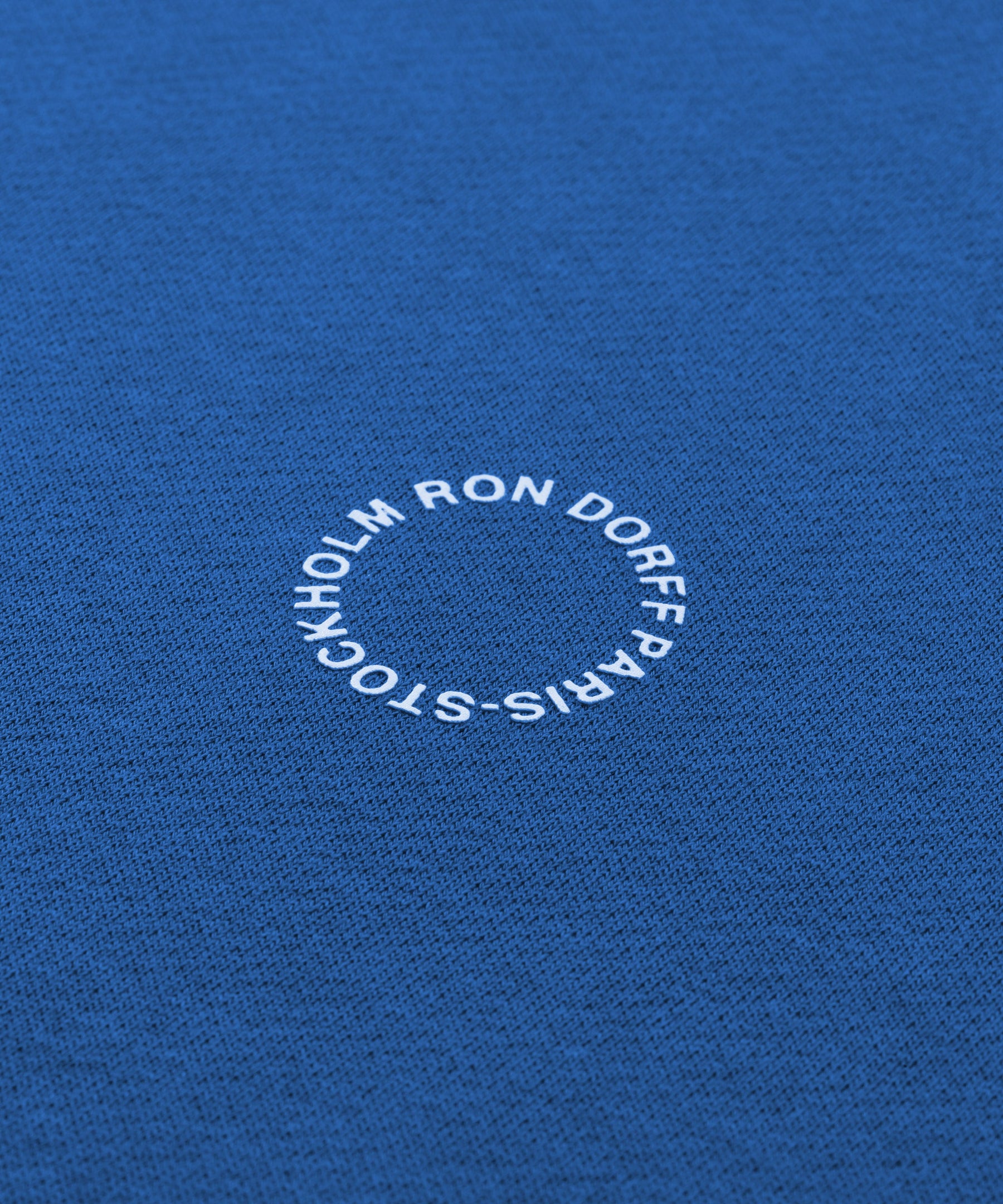 Organic Cotton Sleeveless Sweatshirt RON DORFF: Fjord Blue