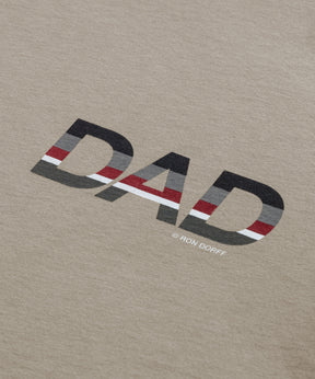 Organic Cotton T-Shirt "DAD": Dusty Beige