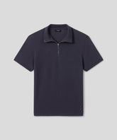 Cotton Piqué Polo w. Piping: Lava Grey