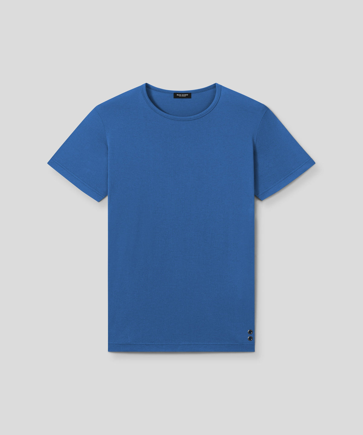 Crew Neck T-Shirt Eyelet Edition: Fjord Blue