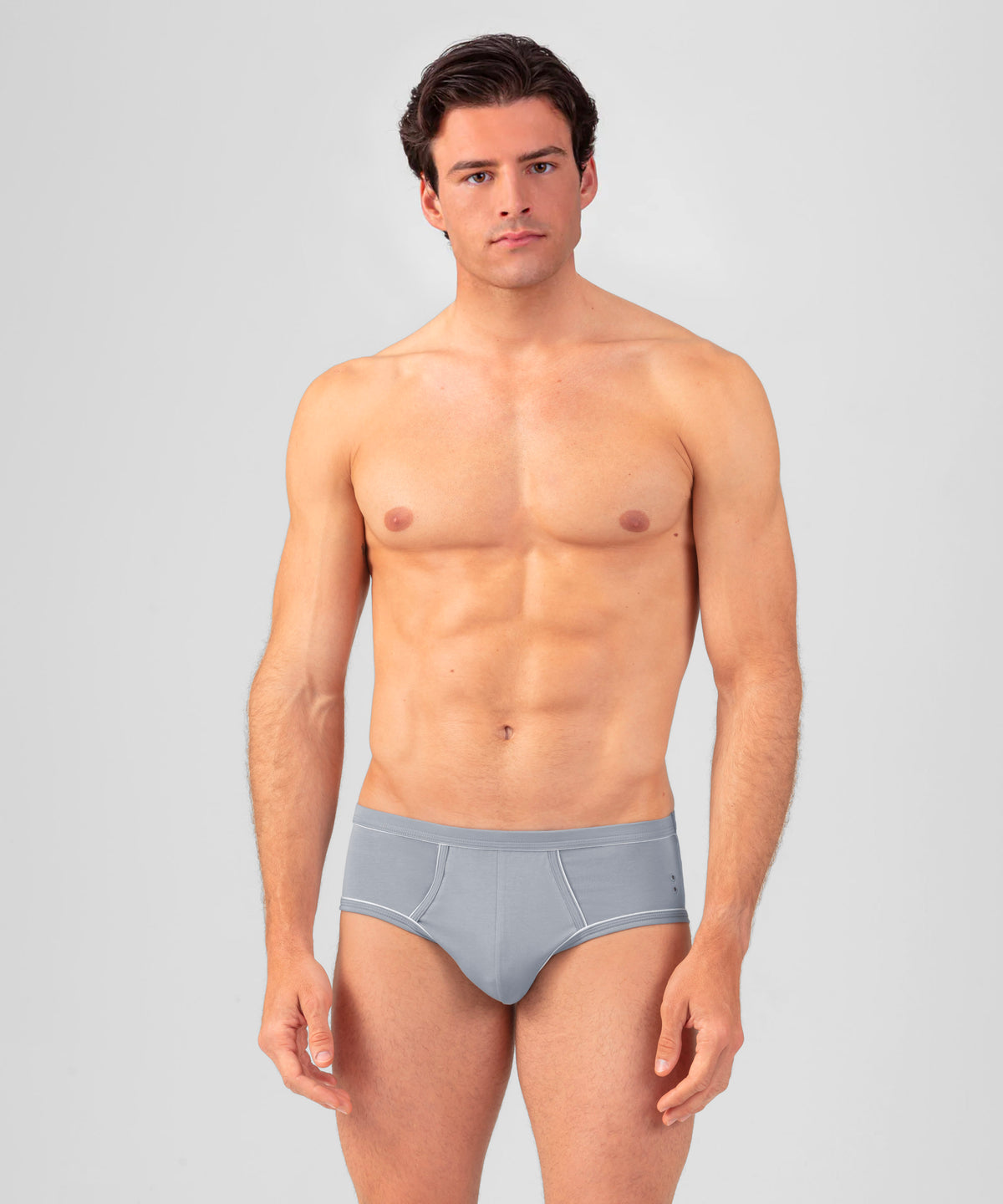 Y-Front Briefs w. Piping: Glacial Blue