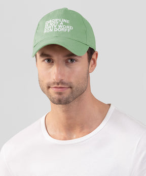 Cotton Coach Cap "DISCIPLINE": Light Cactus