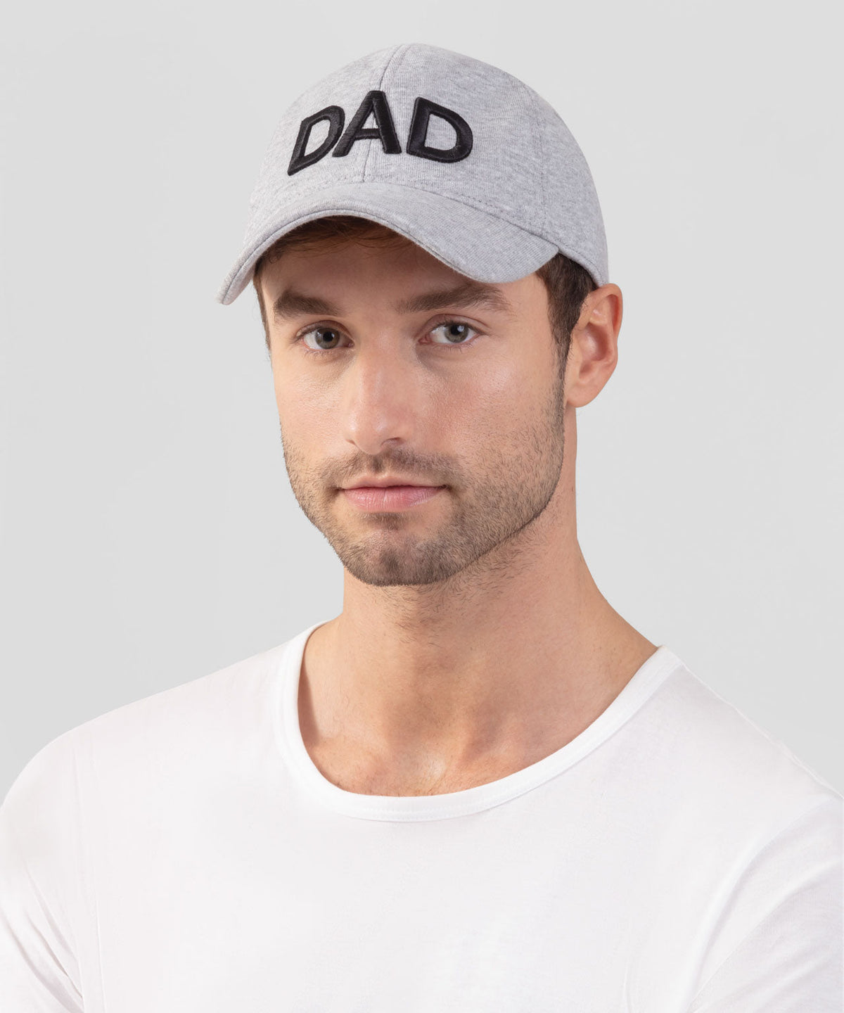 Cotton Coach Cap "DAD": Grey Melange