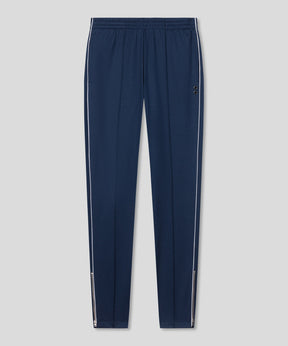 Retro Cotton Pants w. Piping: Deep Ocean