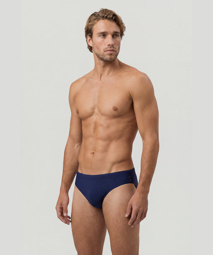 Slim Swim Briefs: Navy