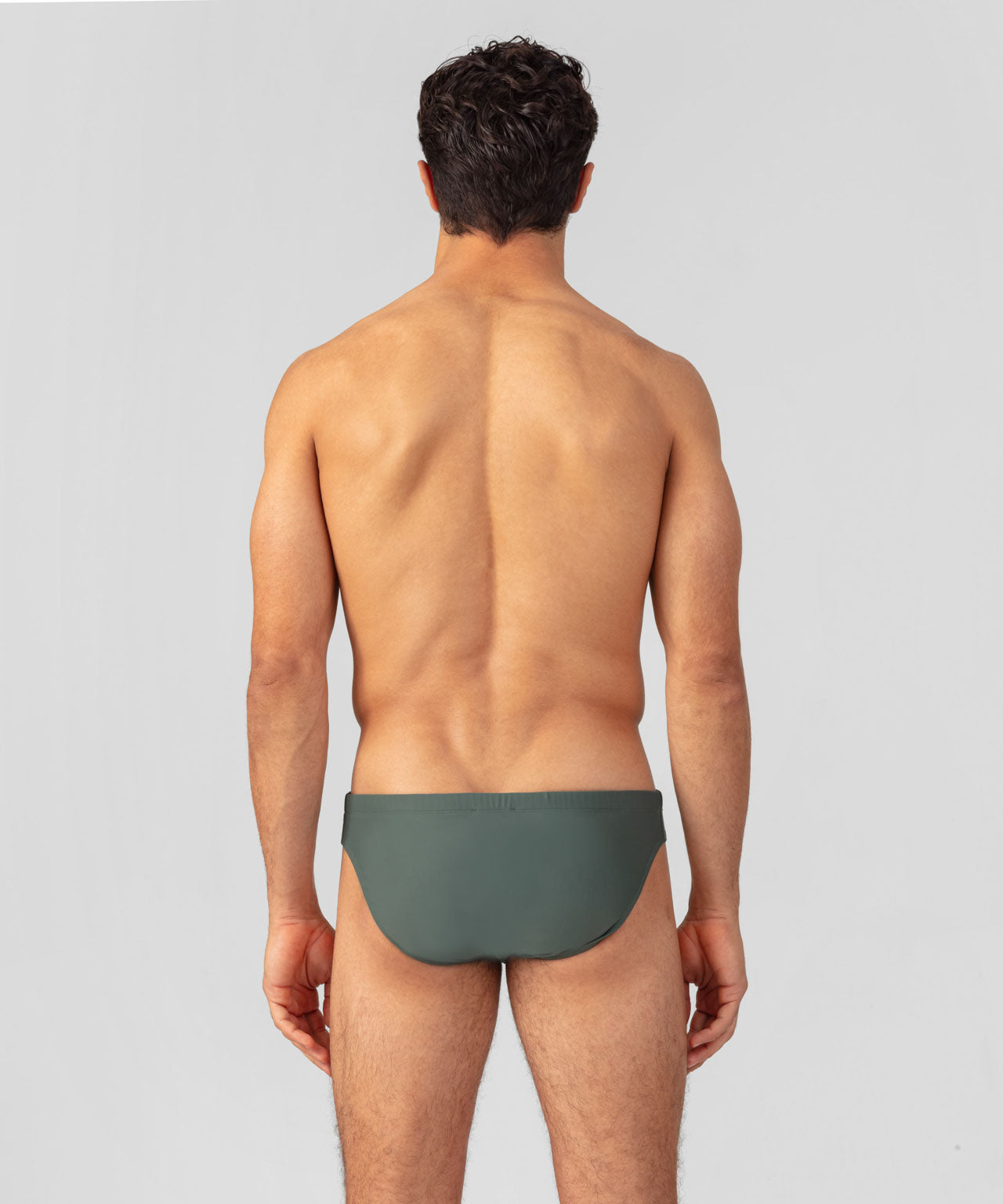 Slim Swim Briefs: Green Shadow