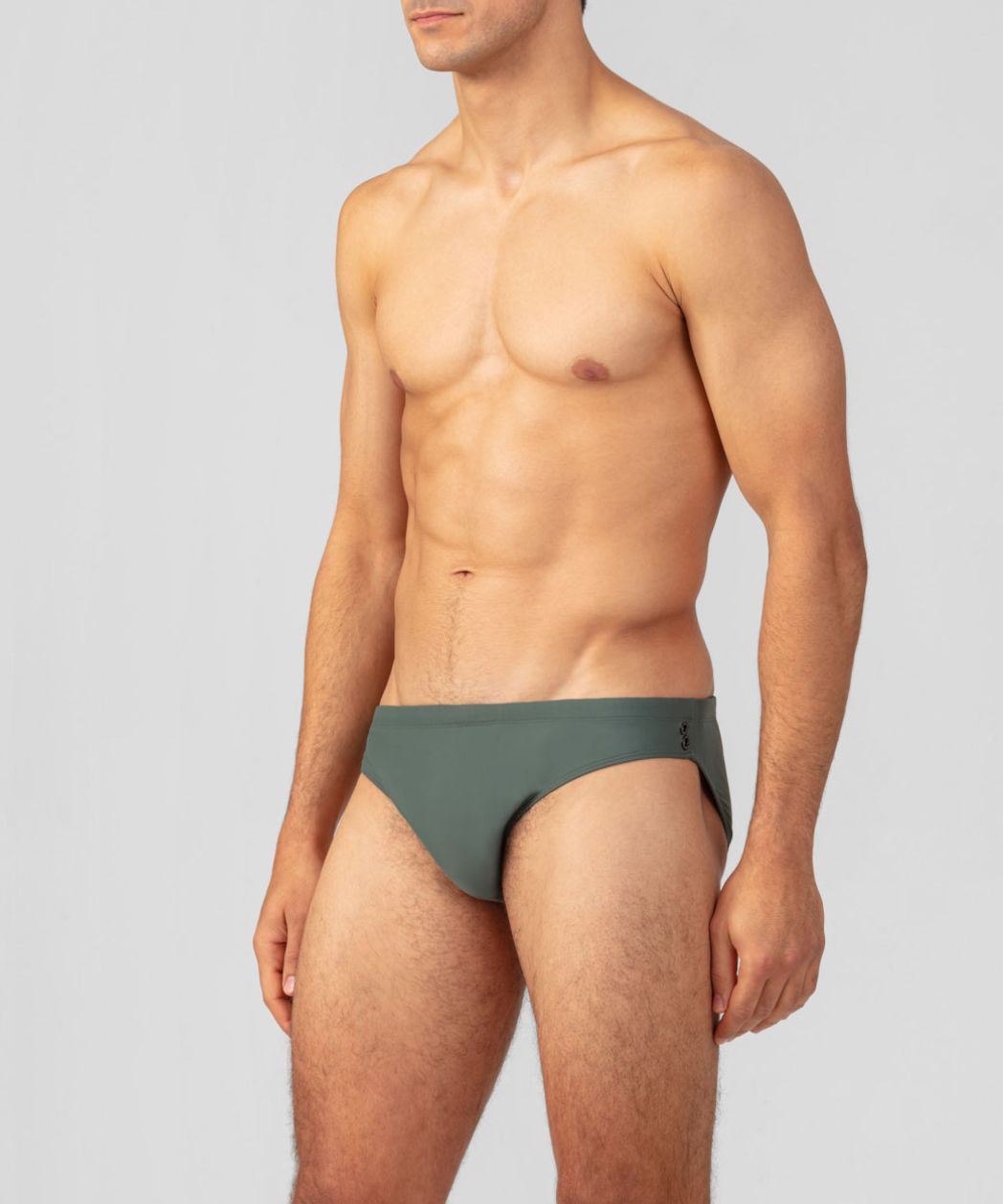 Slim Swim Briefs: Green Shadow