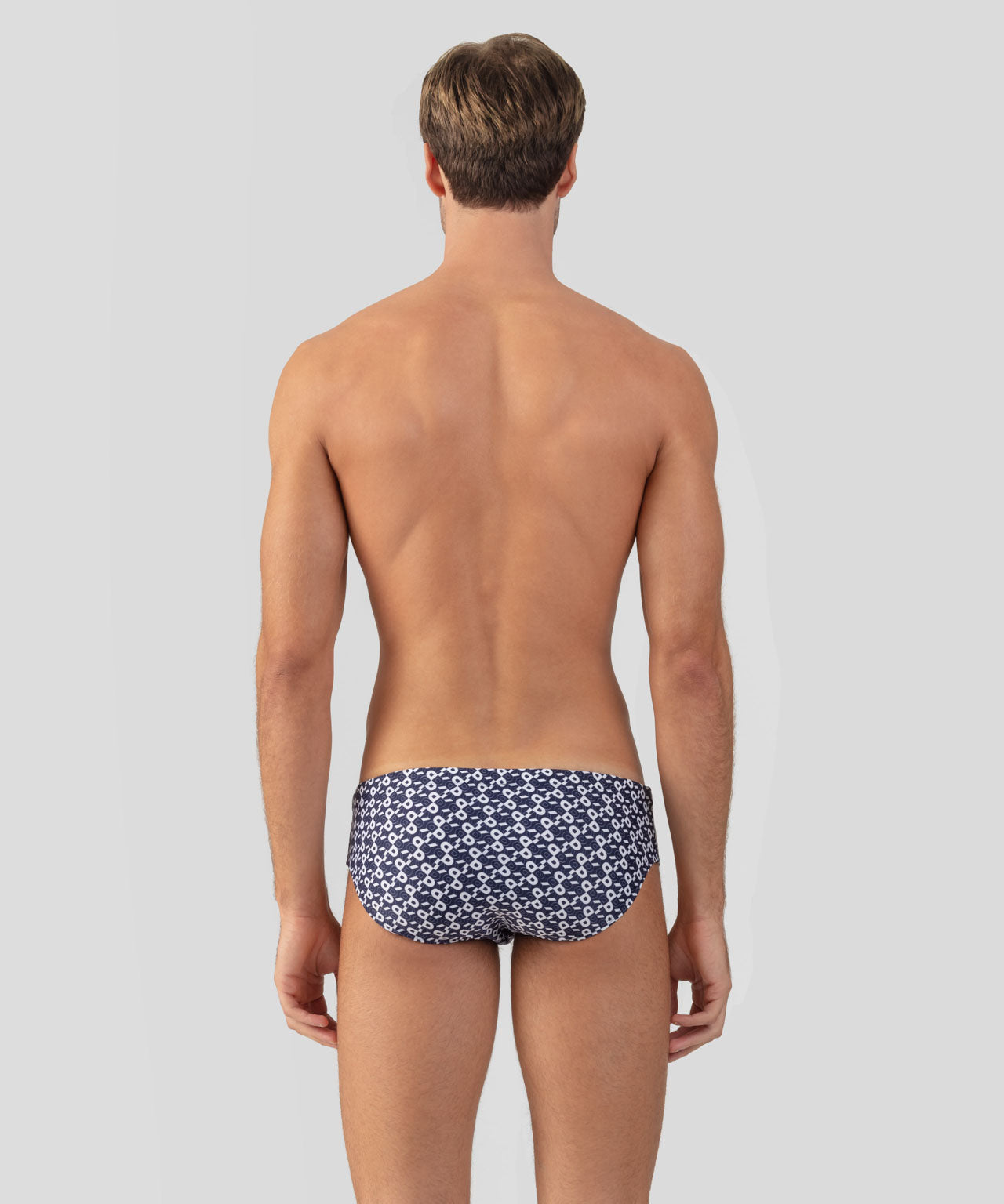 Swim Briefs w. RD Pattern: Navy