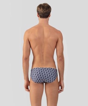 Swim Briefs w. RD Pattern: Navy