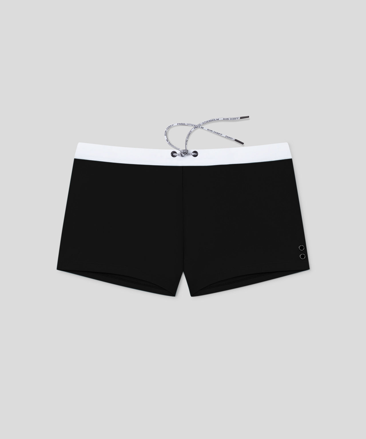 Swim Trunks w. Waistband: Black