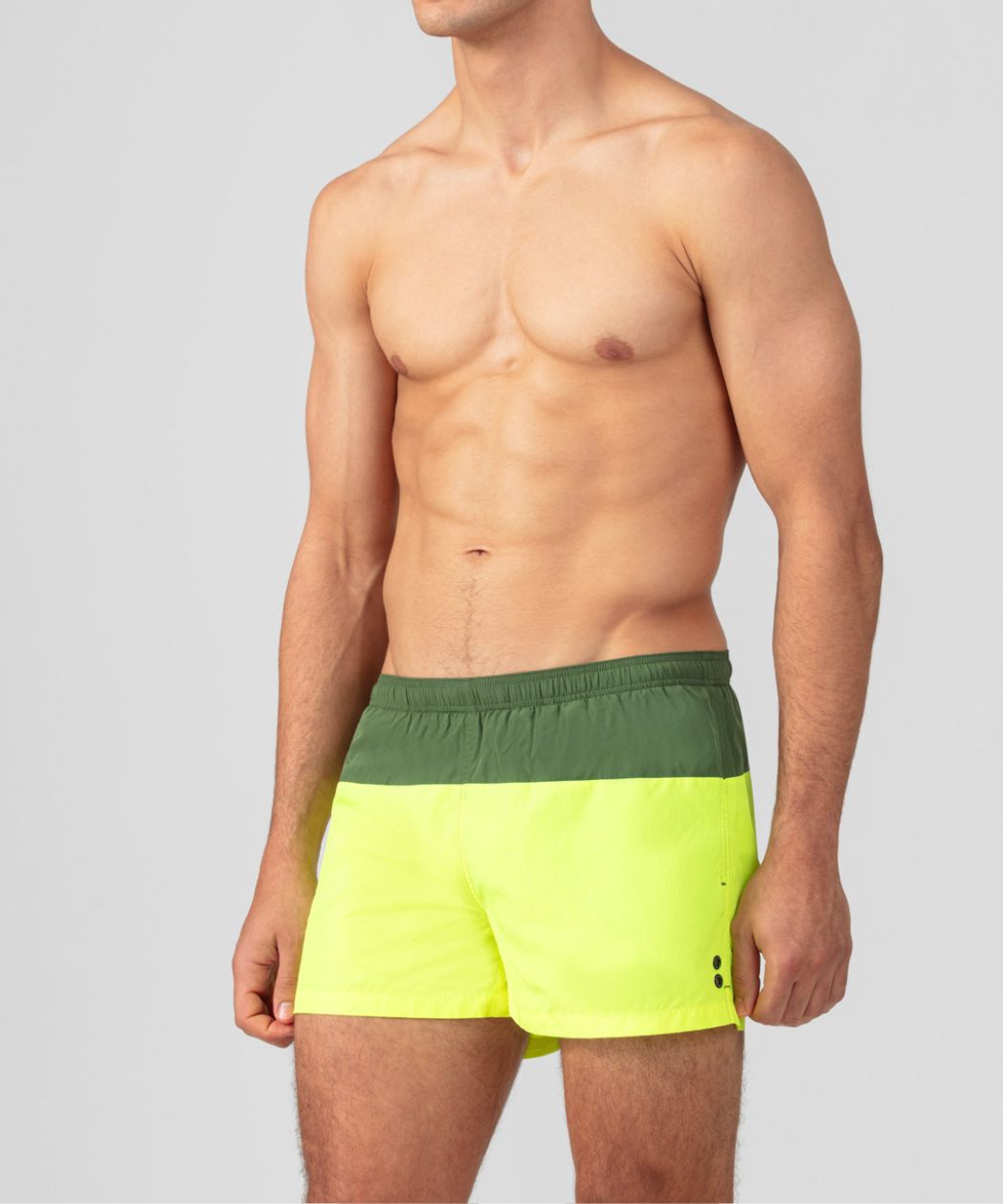 Swim Shorts Bicolor: Cactus/Neon Yellow