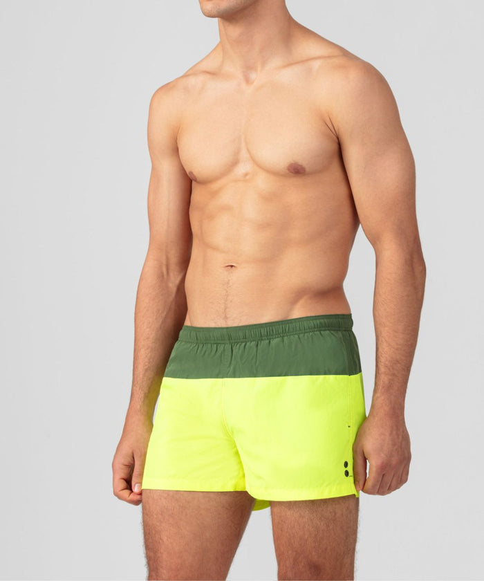 Swim Shorts Bicolor: Cactus/Neon Yellow