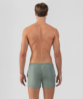 Swim Shorts w. Side Stripes: Aquamarine