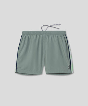 Swim Shorts w. Side Stripes: Aquamarine