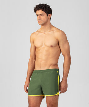 Marathon Swim Shorts: Cactus/Neon Yellow