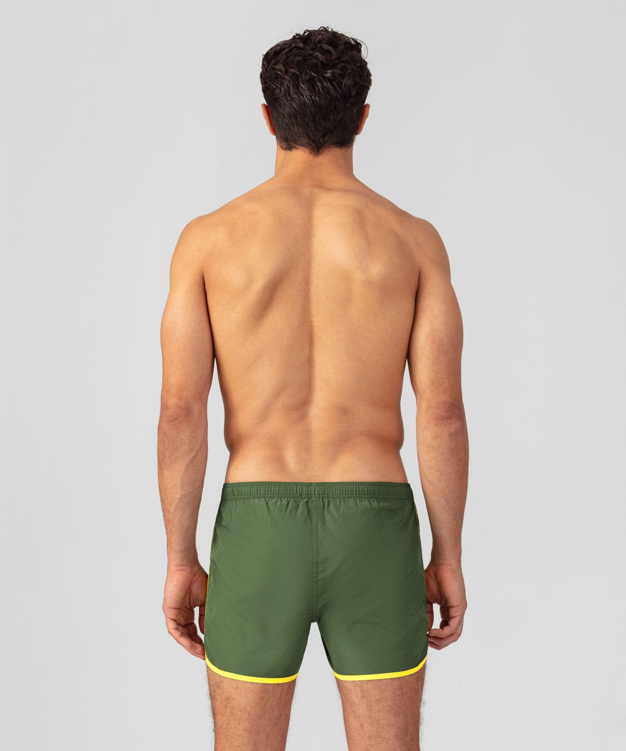 Marathon Swim Shorts: Cactus/Neon Yellow