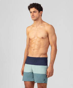 Panelled Board Shorts: Deep Ocean