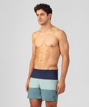 Panelled Board Shorts: Deep Ocean