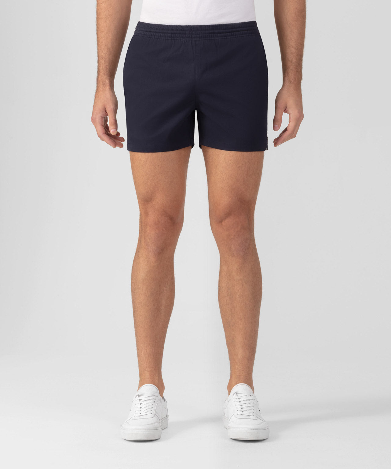 RD Exerciser Shorts w. Side Stripes: Navy