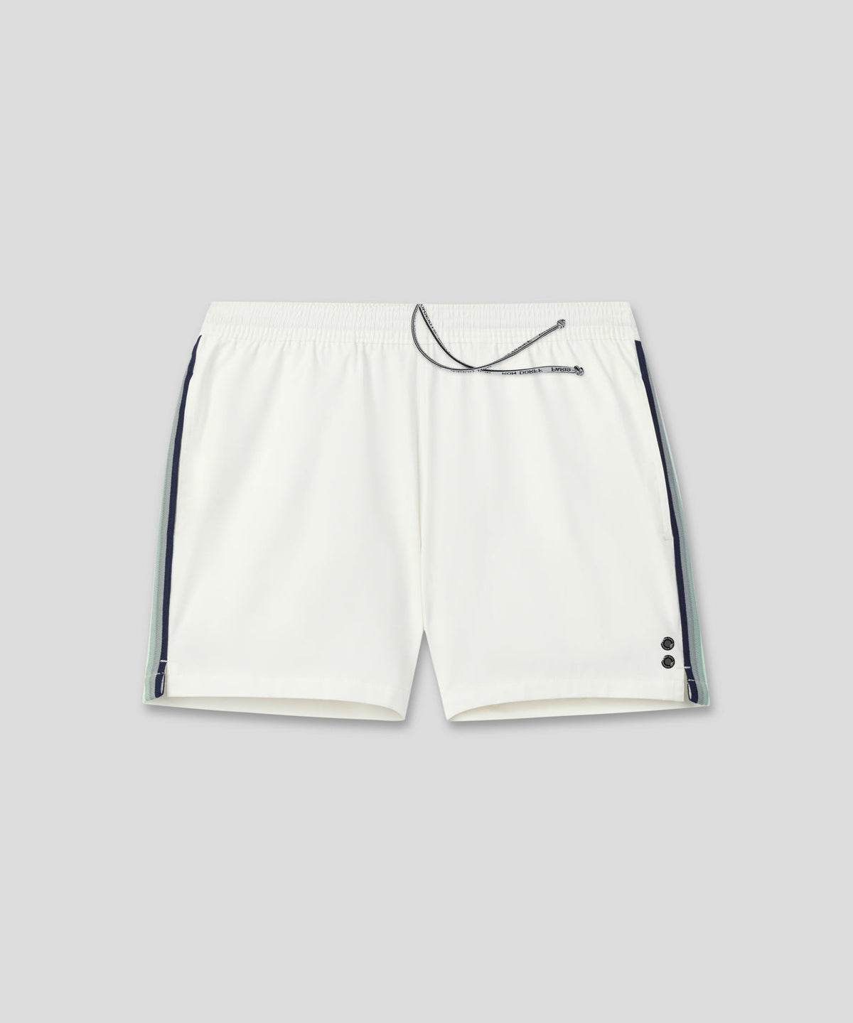 RD Exerciser Shorts w. Side Stripes: Off White