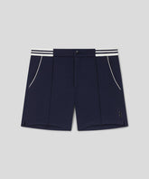 RD Tennis Shorts w. Striped Waist: Navy