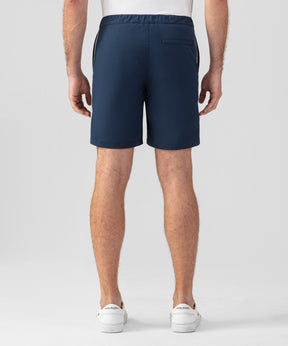 Sports Chino Shorts w. Side Stripes: Deep Ocean