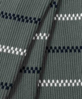 Swedish Fisherman Cotton Sweater: Green Shadow