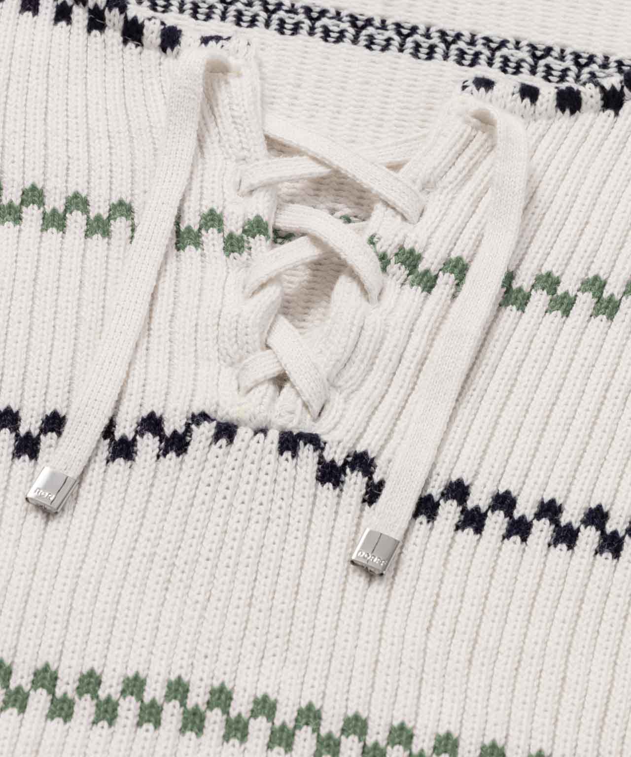 Swedish Fisherman Cotton Sweater: Off White