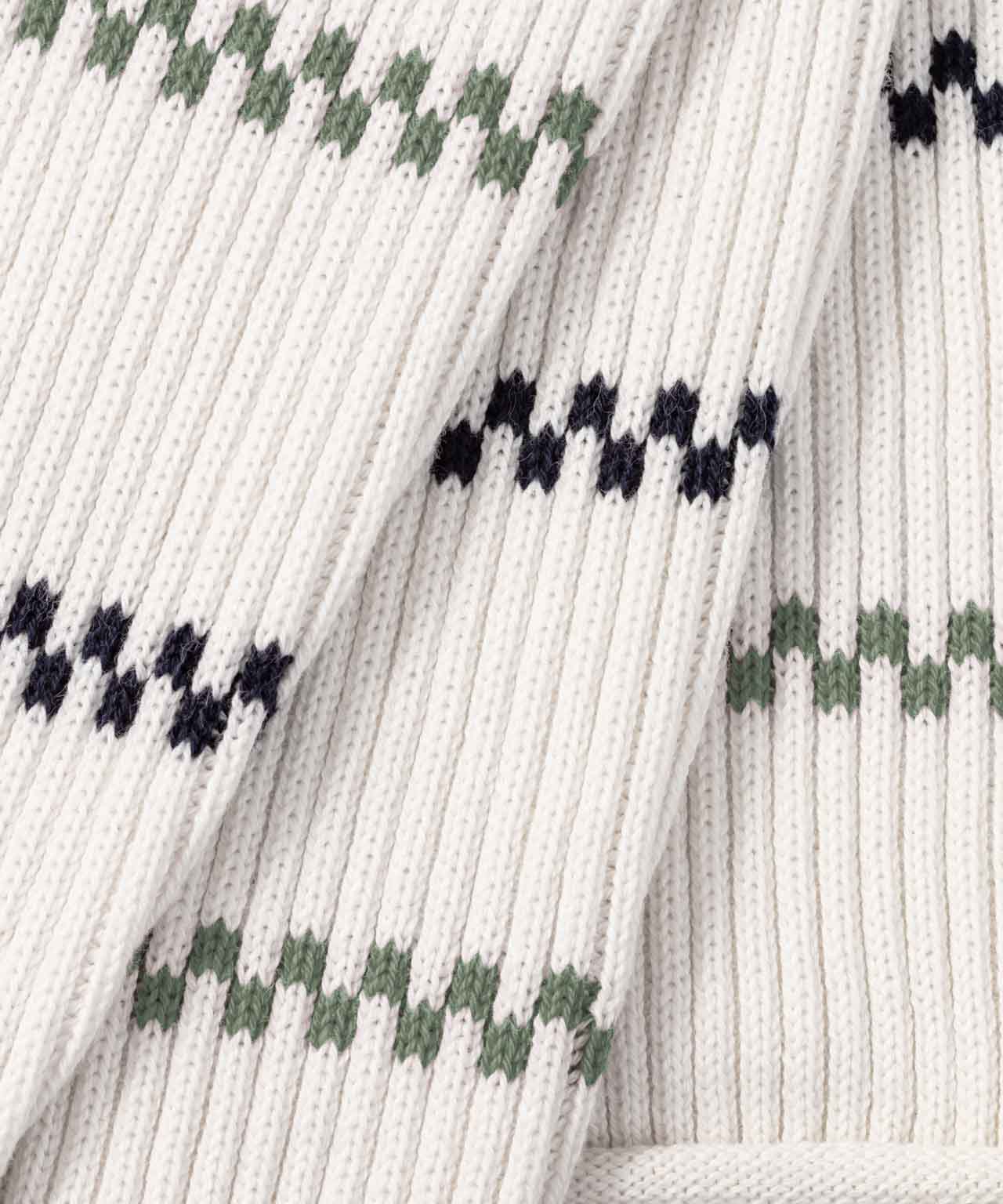 Swedish Fisherman Cotton Sweater: Off White