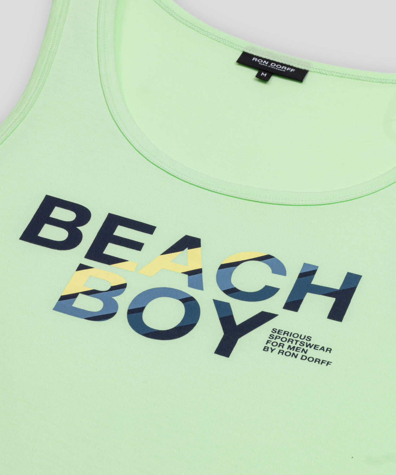 Organic Cotton Tank Top "BEACH BOY": Aloe Vera