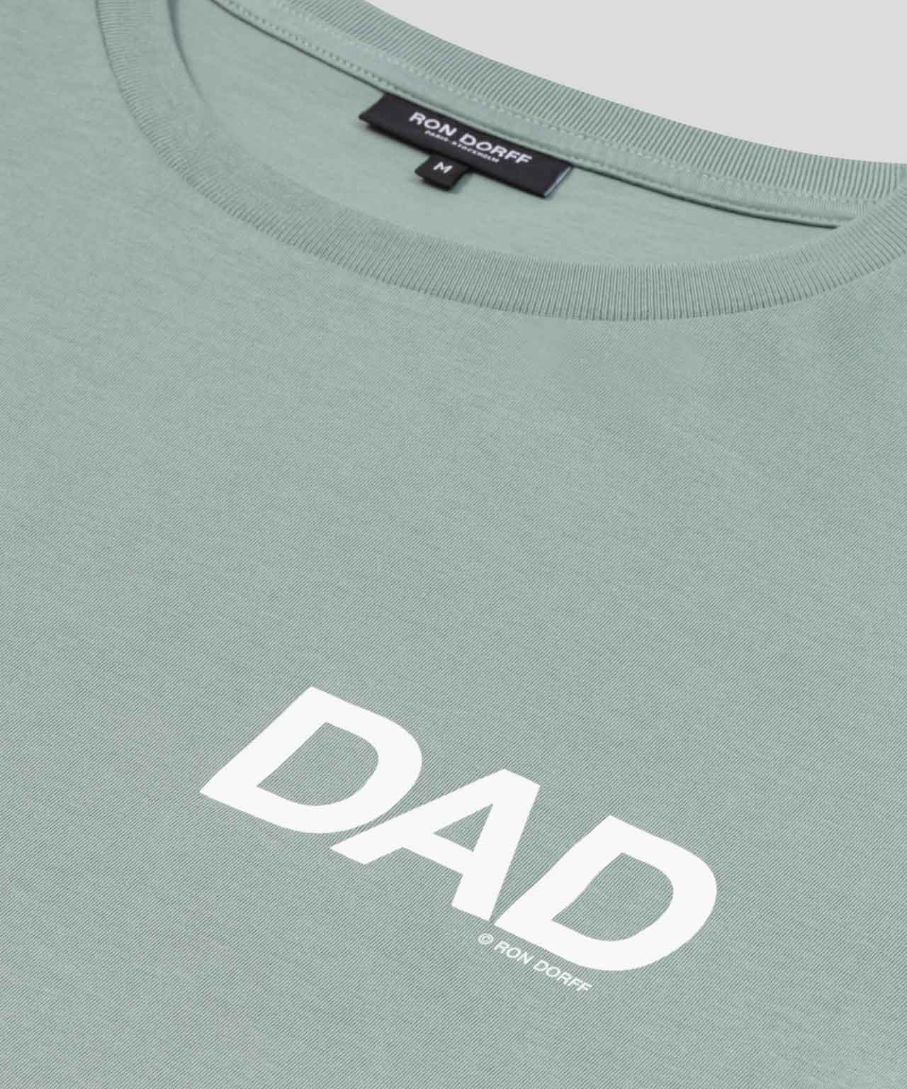 Organic Cotton T-Shirt "DAD": Aquamarine