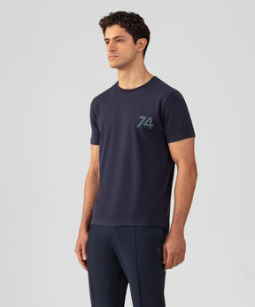 Organic Cotton T-Shirt "74": Navy