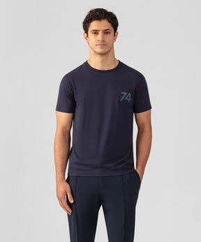 Organic Cotton T-Shirt "74": Navy