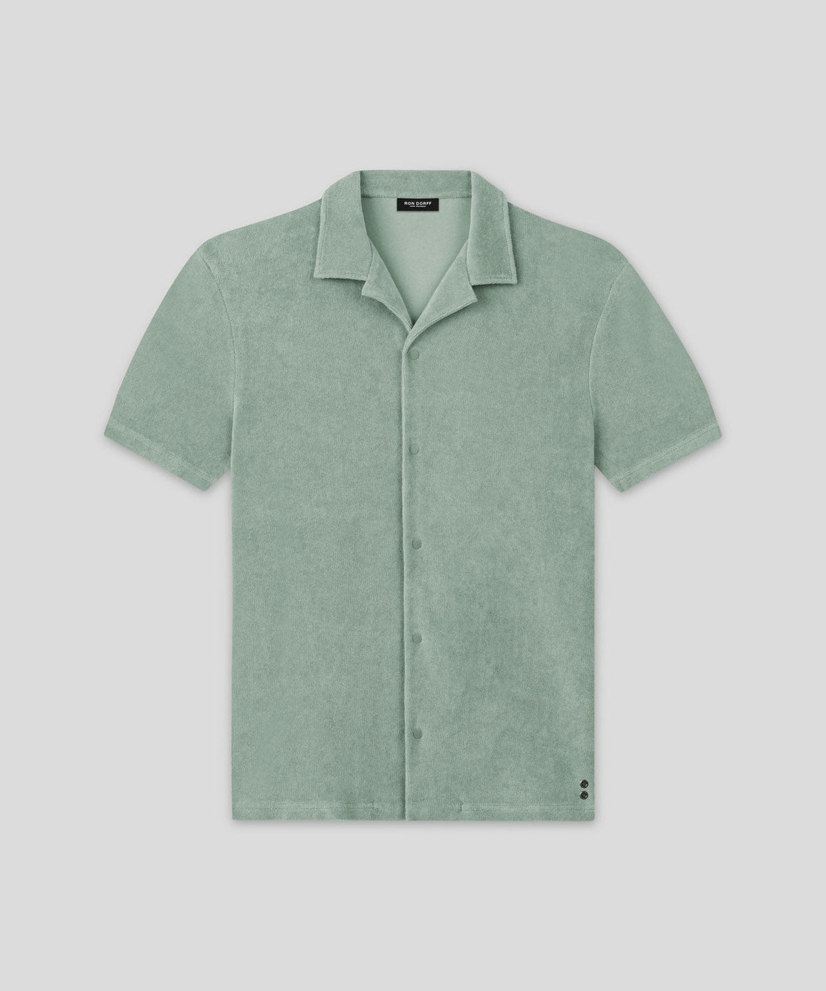 Cotton Terry Shirt: Aquamarine