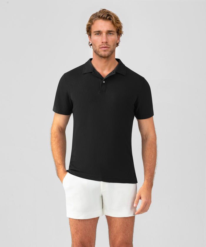 Mesh RD Polo: Black